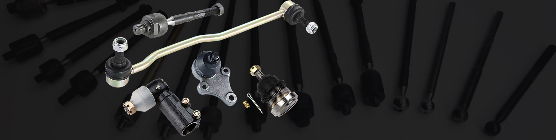 Rack End, Stabilizer Link, Tie Rod End, Ball Joint and Control Arm