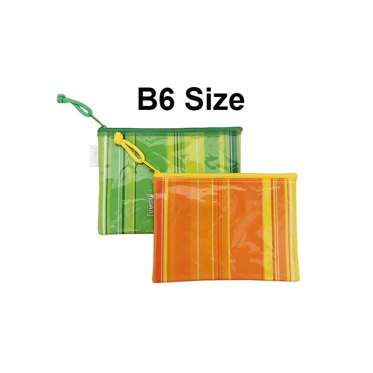 Pochette zippée en PVC B6  Fournitures scolaires écologiques et