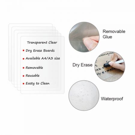 Clear Whiteboard Sticker - You can also cut the dry erase board stickers to your preferred sizes