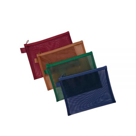 A5 Vintage Mesh Zip-Bag - Organize in Style with the Vintage Color A5 Soft Mesh Zipper Bag is Effortless Storage Solution