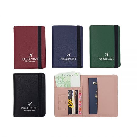 RFID Blocking Travel Wallet - The travel wallet is made of PU leather It can also be used for card or ticket holder, cash or coints