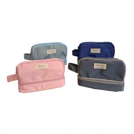 Soft Canvas Pencil Pouch - The canvas pencil bag is wear-resistant, washable, and has a smooth & durable metal zipper puller