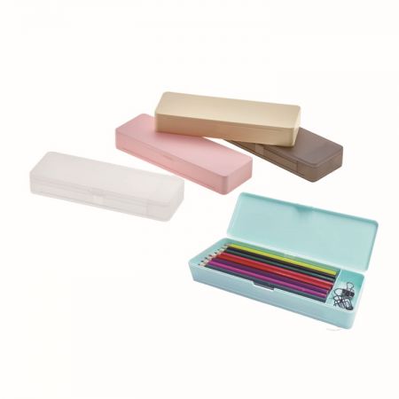Double Sided Pencil box - Elevate Your Storage Game with the Plastic Double Sided Pencil Box which meets Functionality for office