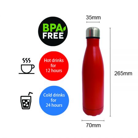 17oz Vacuum Bottles - Travel-Friendly Water Vessels for outdoor person