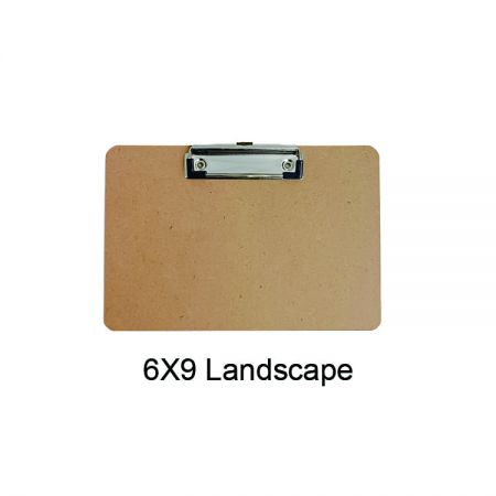 Mini MDF clipboard 6 x 9 - Portable writing surface for index cards, sticky notes, and paper.