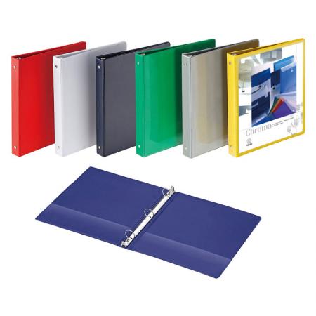 Vinyl Front View Ring Binder - Outside pockets for individual design