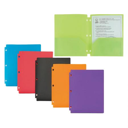 Snap-In Binder Folder - Durable poly material is tear proof and water resistant