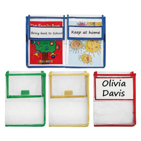 Home School Folder - Send home books, assignments and more in sturdy book pouches Keep papers and books safe