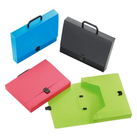Document Case with Handle - Strong touch lock flap keeps contents safely and securely