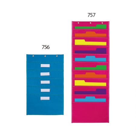 Wall Hanging Pocket Chart - Easy hanging on the wall, perfect for classroom and office use