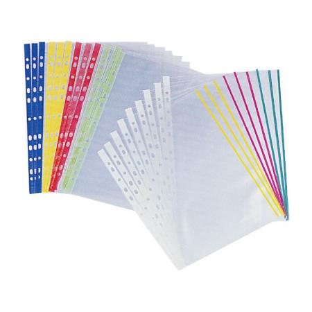 Color rim Sheet Protector - Assorted color edges are perfect for reports and official documents