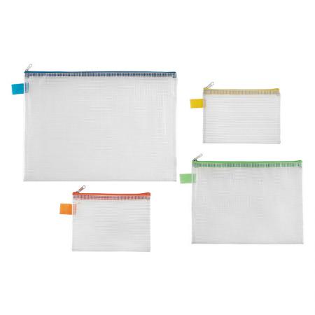 Mesh Bag - Zipper file bags with large capacity, a good choice for travelling storage