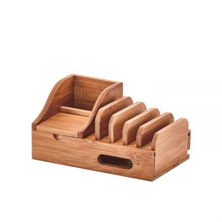 Bamboo Charger Organizer - The charger can also be used separately, which is relatively small and easy to carry