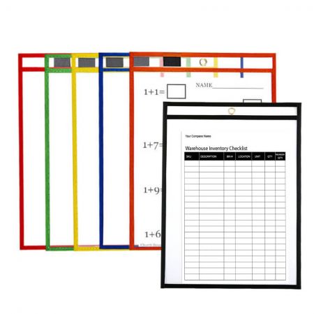 Dry Erase Pockets - These pockets are great for classroom learning, school activities, or at-home learning.