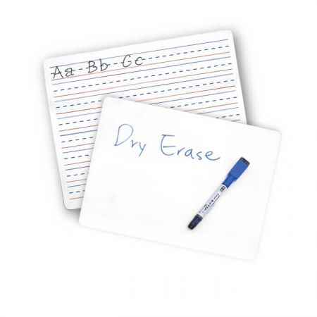 Dry Erase Lapboard - The double sided dry erase board is made of double-sided, laminated MDF It can easily write and wipe