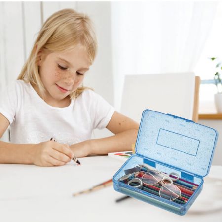 Big Pencil Boxes with Sequins for Children