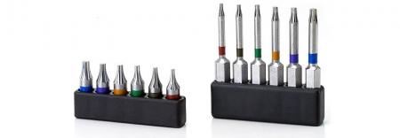 Bits for Torque Screwdriver - bits of Hex, Torx, Torx Plux, H2, H3, H4, TX6, TX7, TX8, TX9, TX10, TX15, TX20, TX25, 6IP, 7IP, 8IP, 9IP, 10IP, 15IP, 20IP, 25IP
User friendly for CNC cutting tool of machining, turning and milling.
(TORX® and TORX PLUS® both are registered trademarks of Acument global technologies LLC.)