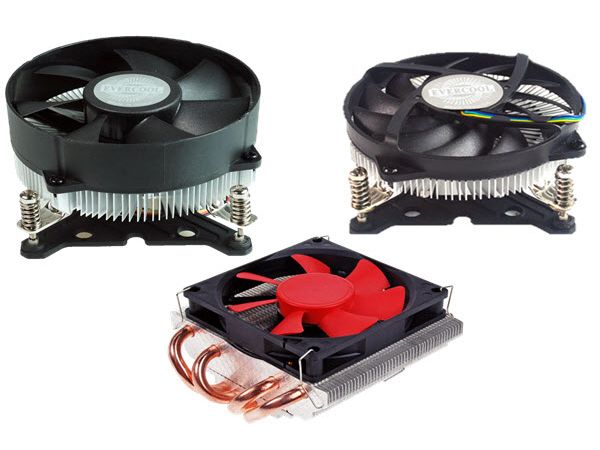 Для процессоров INTEL LGA1700 доступны высокопроизводительные тепловые трубки и варианты алюминиевых экструзионных охладителей