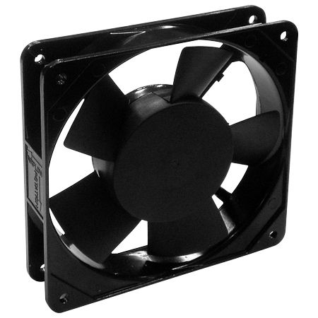 Size 120mm x 120mm x 25mm High-Quality AC Fan - The size of AC fan is 120mm x 120mm x 25mm, which is suitable for electronic cooling, machine tool cooling and ventilation system...etc.