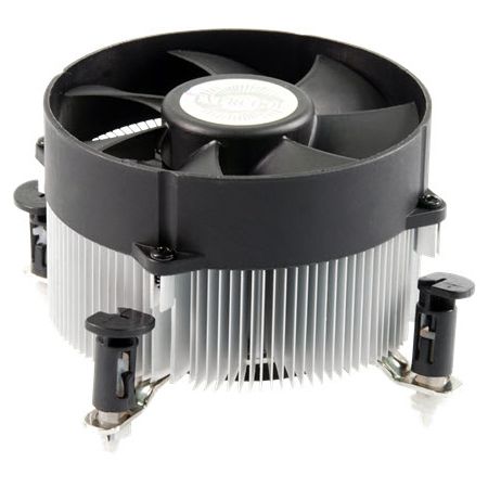 INTEL LGA1366 CPU Cooler, Push Pin Installation TDP 130W - The push-pin mounting mechanism is used in heatsink design, and the fan features an exclusive EL bearing, providing low noise and a long lifespan, with a maximum thermal solution of 130W