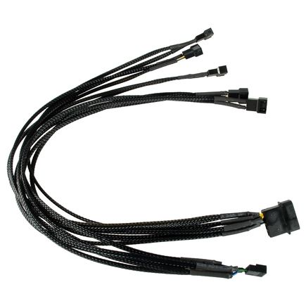 1 to 5 PWM Fan Control Adapter Cable - Addressing the problem of insufficient PWM headers on the motherboard by increasing the number of available PWM fan headers