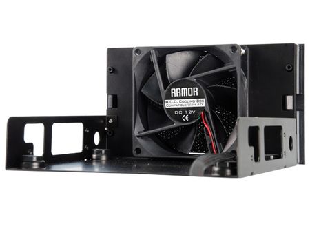 The use of a silent and high-performance fan can effectively cool the hard drive.