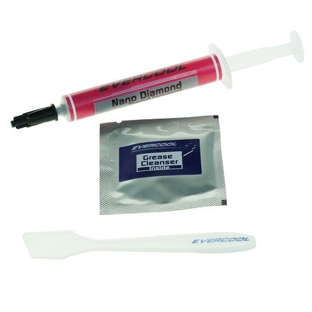 The package includes professional high-performance thermal paste, a thermal paste wiper and a scraper for easy cleaning and application of thermal paste.