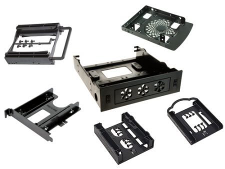 Festplattenhalterung - Verschiedene Festplattenadapter ermöglichen eine effizientere Nutzung des Platzes im Inneren des Computergehäuses