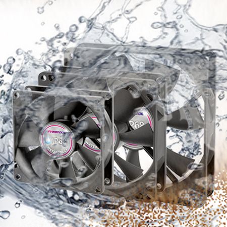Ventilador resistente al agua y al polvo IP68