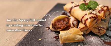 Spring Rolls continue to thrive on adapting creative, authentic and local flavors - Automatic Spring Roll Production Line Requires Only One Employee Operate