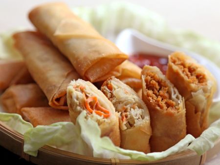 These Spring Rolls are produced with automated food machines but taste like they are handmade