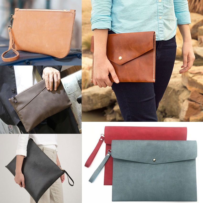 Personalised Women's Envelope Clutch Bag