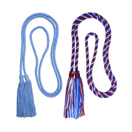 Cordones de Graduación Personalizados y Borlas de Graduación - Las cuerdas de graduación personalizadas de alta calidad tienen una longitud total de 170 cm e incluyen borlas. ¡Son perfectas para cualquier ceremonia de graduación!