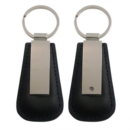 Personalized Leather Keyring - Personalized leather key holder