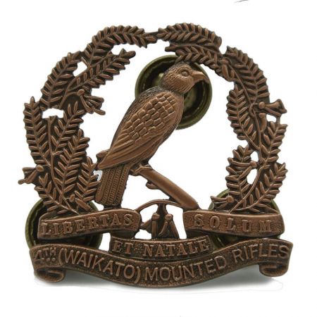 Kasket-emblem for Waikato Mounted Rifles - 4. (Waikato) Mounted Rifles eskadron kasket-emblemer