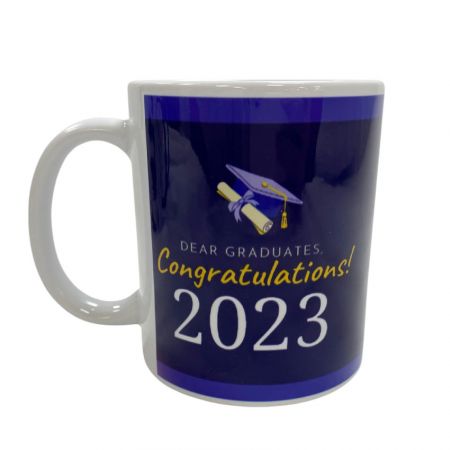 custom dye sublimated graduation mug