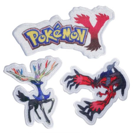 Dye Sublimated Heat Transfer Patches - Customized heat transfer printed pokemon patches
