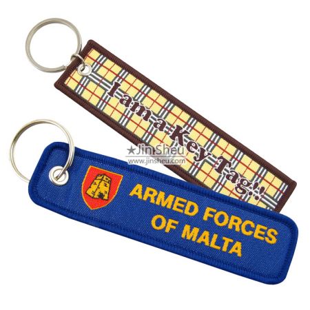 Woven Remove Before Flight Tag - Remove before flight keychain