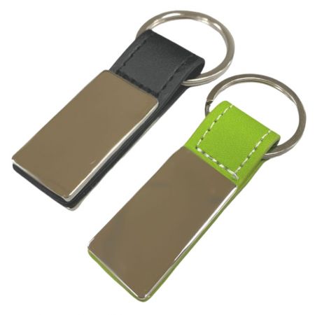 Promotional Leather Keychain - Personalized leather key rings