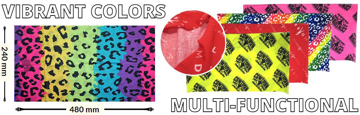 Многофункциональный шарф с полноцветной термопередачей