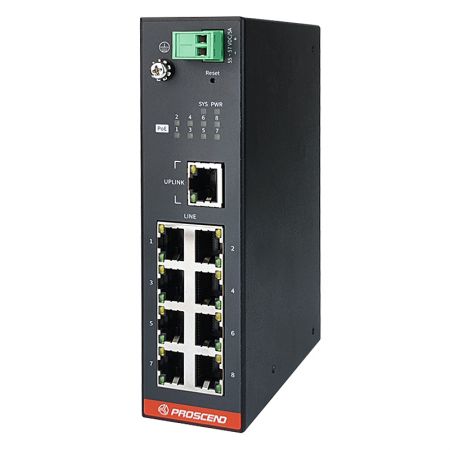 Long Reach PoE Web-Managed 8-Port Switches / Extenders - Industrial 8-Port Long Reach PoE Switch / Extender