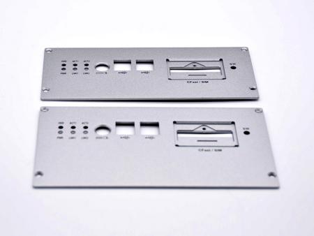Silver powder coating aluminum front panel - Customized Front Panel