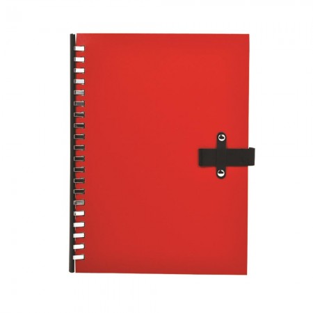 Notebook with Rivet Pen Holder