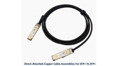 Direct Attached Copper Cable Assemblies for SFP+ to SFP+