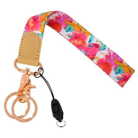 Wristlet strap lanyard keychain holder - Wristlet strap lanyard keychain holder maker