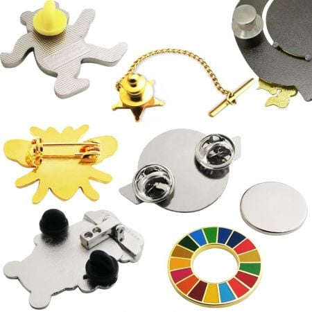 Lapel Pin Backs/ Pin Attachments, Embroidered patches manufacturer