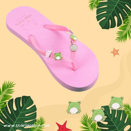 Decorate your flip flops with our shoe charms.