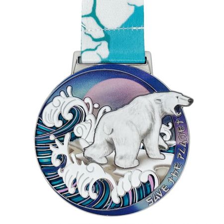 The UV-printed medal is the top choice for eco-friendly.
