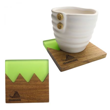 Wood Resin Coasters - Eco Wood Coaster.