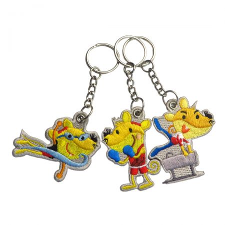 Custom Cartoon Keychains - Celebrate your favorite cartoon characters with our custom embroidered keychains.